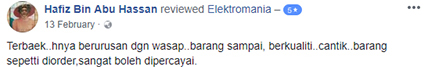 Barang sampai, berkualiti, cantik… barang seperti diorder, sangat boleh dipercayai.
